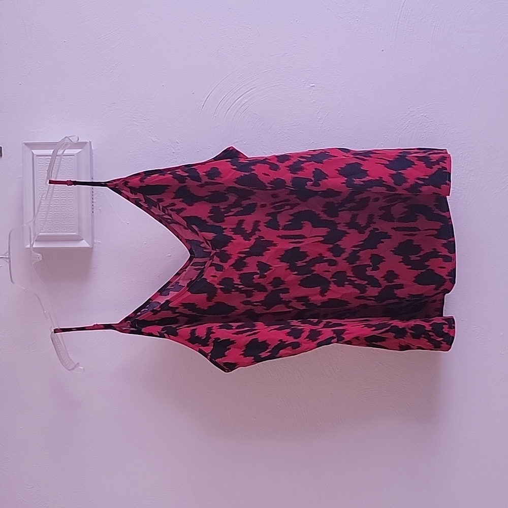 RED LEOPARD PRINT CAMISOLE
